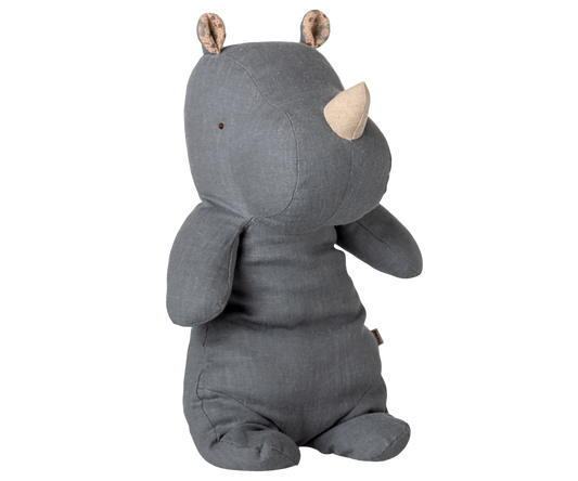 *PRE-ORDER* - Maileg Safari Friends, Rhino, Medium - Dusty Blue - *ESTIMATED ARRIVAL MID NOVEMBER 2025*