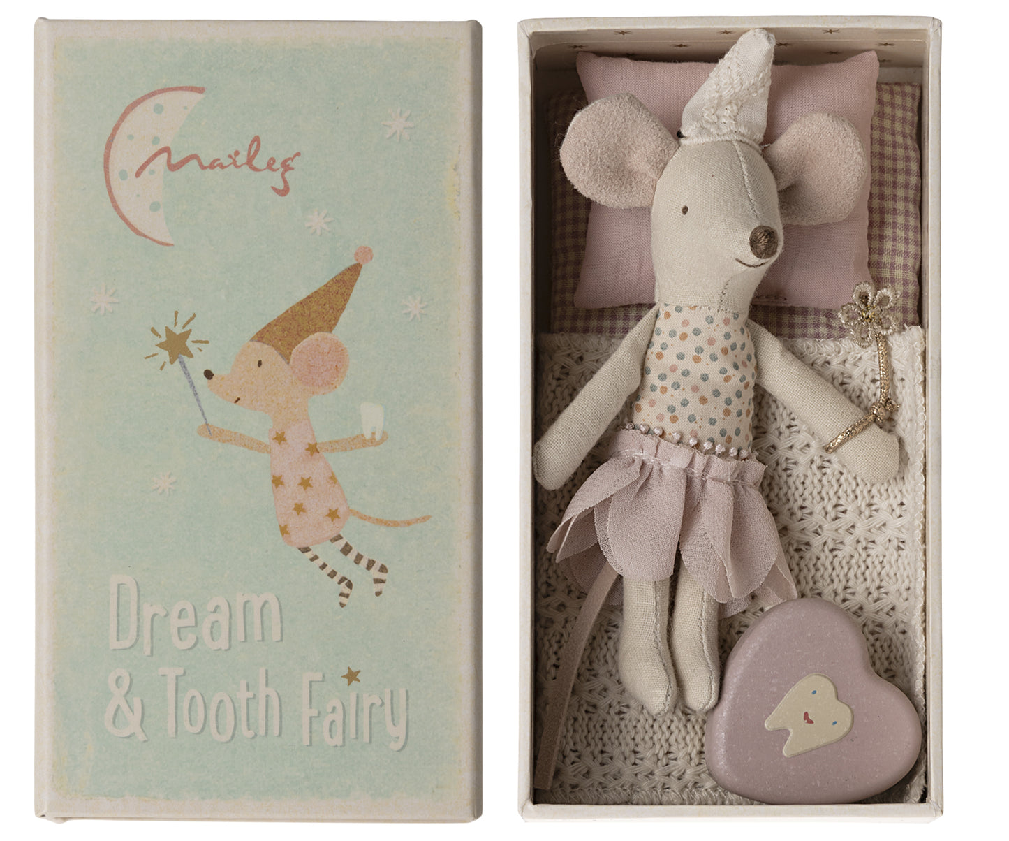 *PRE-ORDER* - Maileg Tooth Fairy Mouse, Little Sister In Matchbox - *ESTIMATED ARRIVAL MID APRIL 2024*