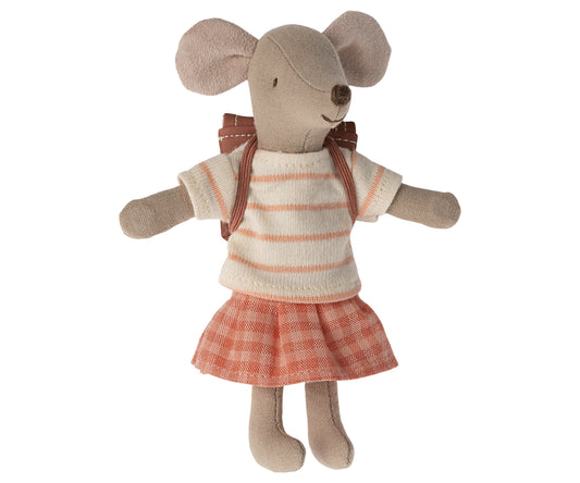 Maileg Tricycle Mouse, Big Sister, Coral