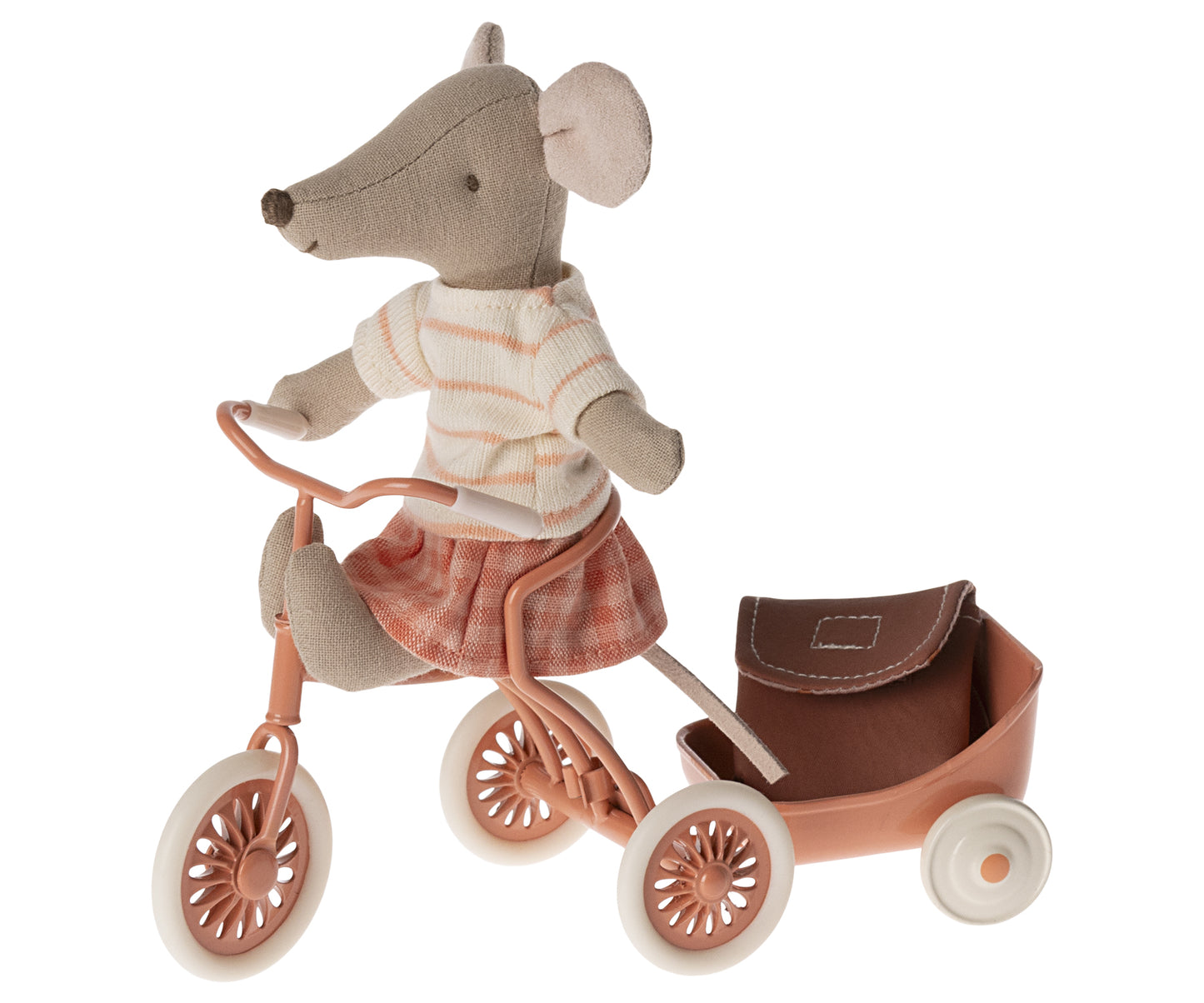 *PRE-ORDER* - Maileg Tricycle Mouse, Big Sister, Coral - *ESTIMATED ARRIVAL EARLY JUNE 2024*