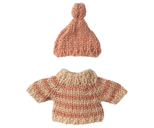 Maileg Knitted Sweater & Hat, Big Sister Mouse