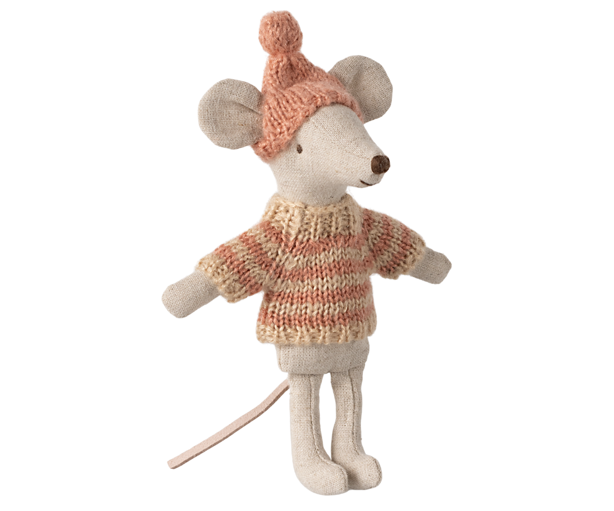 Maileg Knitted Sweater & Hat, Big Sister Mouse