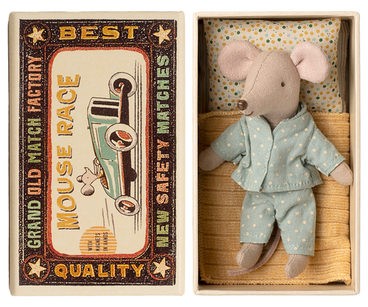 *PRE-ORDER* - Maileg Little Brother Mouse In Matchbox - *ESTIMATED ARRIVAL MID NOVEMBER 2025*