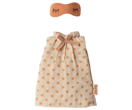 Maileg Nightgown, Mum Mouse - Light Grey