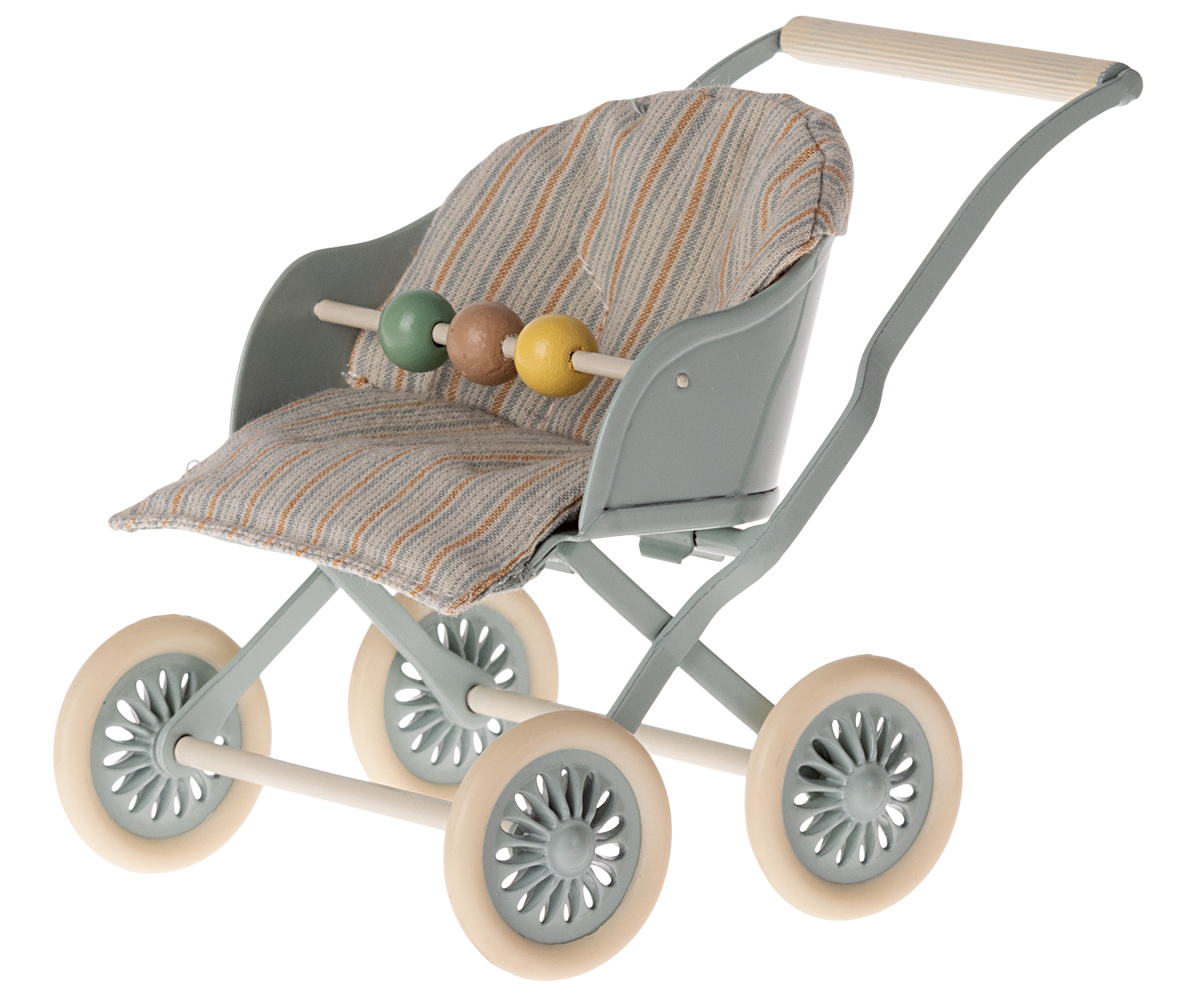 *FREE GIFT WRAPPING* - Maileg Twins, Baby Mice In Matchbox & Stroller Bundle, Blue Bundle - Worth £61.50
