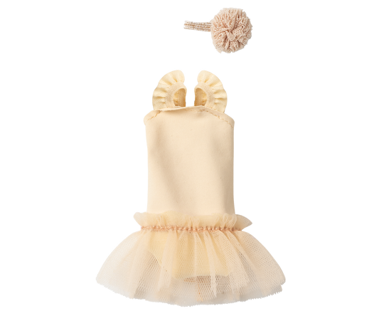Maileg Ballet Suit & Skirt, Cream  Size 1