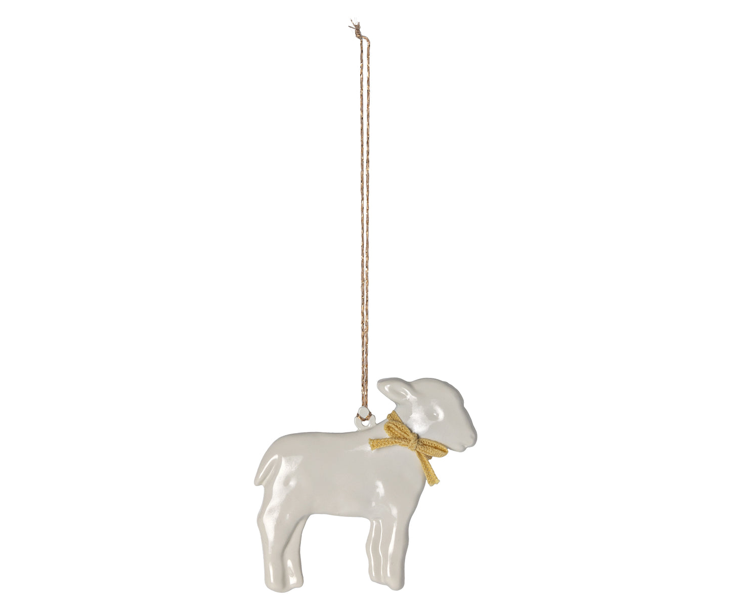 Maileg Metal Ornament, Lamb - Yellow