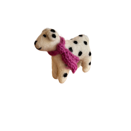 Amica Felt - Dalmatian (Pink Scarf)