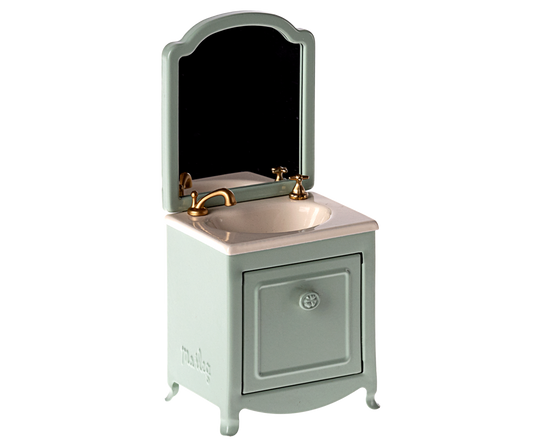 Maileg Sink Dresser, Mouse, Mint