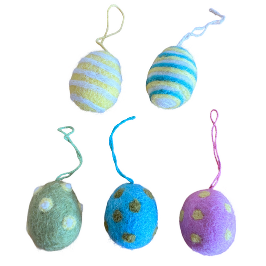 Felt So Good Pastel Felt Eggs - Set of Five