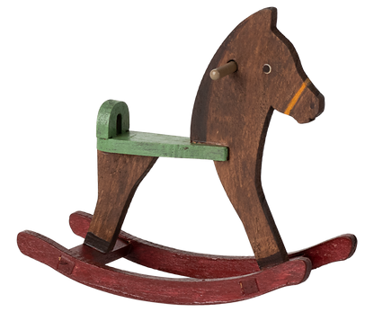 *FREE GIFT WRAPPING* - Maileg Little Brother Mouse With Magnetic Hands In Matchbox & Rocking Horse & Clown Clothes In Suitcase Bundle - Worth £53.50