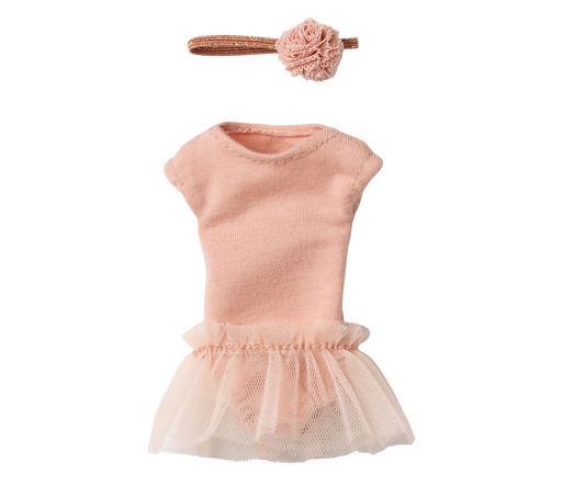 Maileg Ballet Suit & Skirt, Rose  Size 1