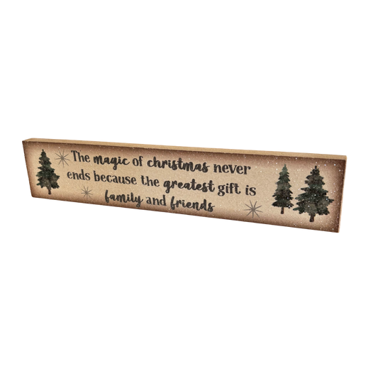 Langs - The magic of Christmas never ends… Christmas Plaque