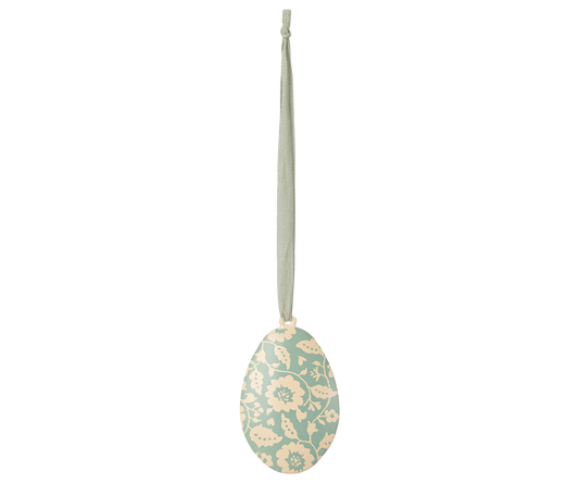 *PRE-ORDER* - Maileg Easter Egg Ornament, Flowers, Mint - *ESTIMATED ARRIVAL MID FEBRUARY 2025*