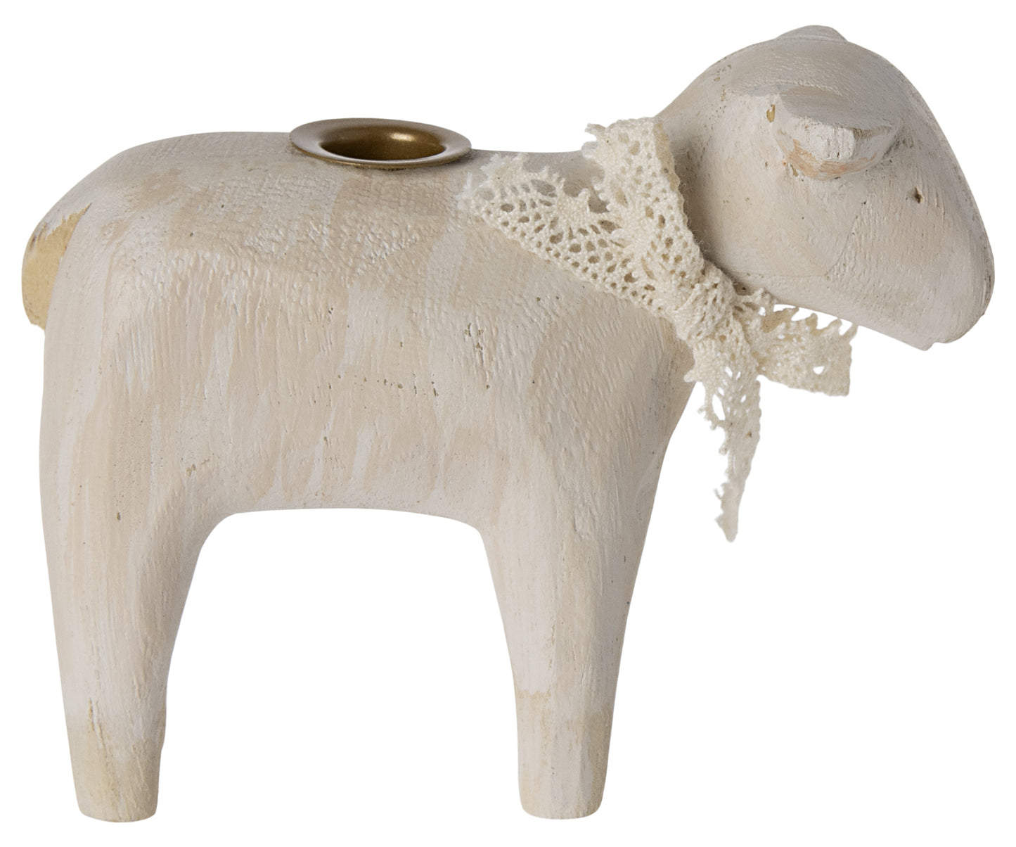 Maileg Lamb Candle Holder, Off White