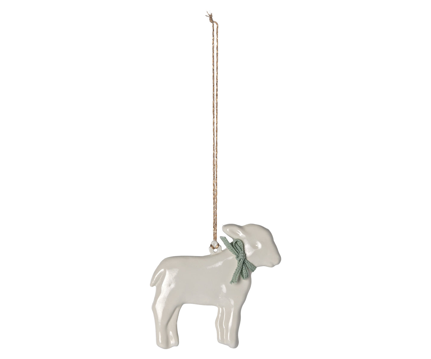 Maileg Metal Ornament, Lamb - Mint