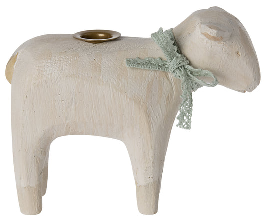Maileg Lamb Candle Holder, Mint