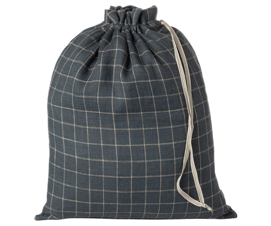 *PRE-ORDER* - Maileg Bag, Large, Checker Sand/Petrol - *ESTIMATED ARRIVAL EARLY MARCH 2025*