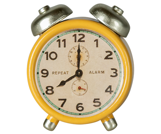 Maileg Alarm Clock, Mouse, Yellow