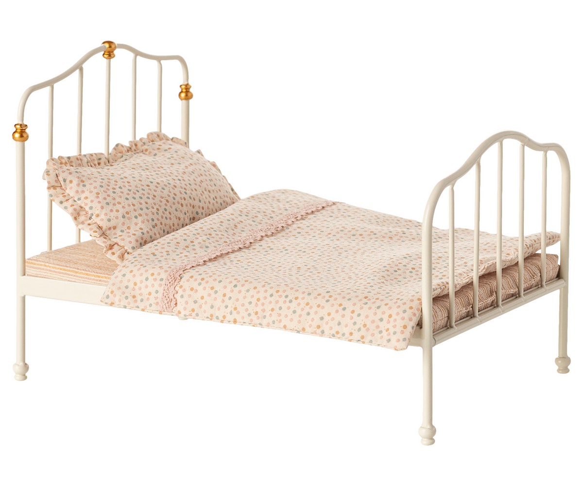 *PRE-ORDER* - Maileg Vintage Bed, Mouse - Off White -  *ESTIMATED ARRIVAL EARLY OCTOBER 2025*