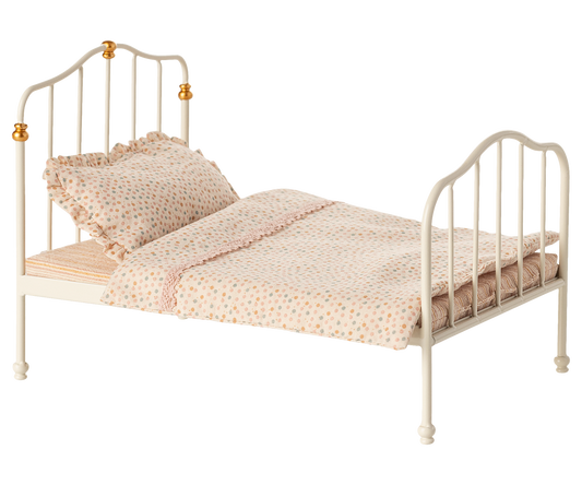 Maileg Vintage Bed, Mouse - Off White