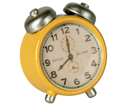 Maileg Alarm Clock, Mouse, Yellow