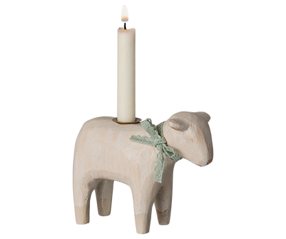 Maileg Candle Holder, Lamb, Mint