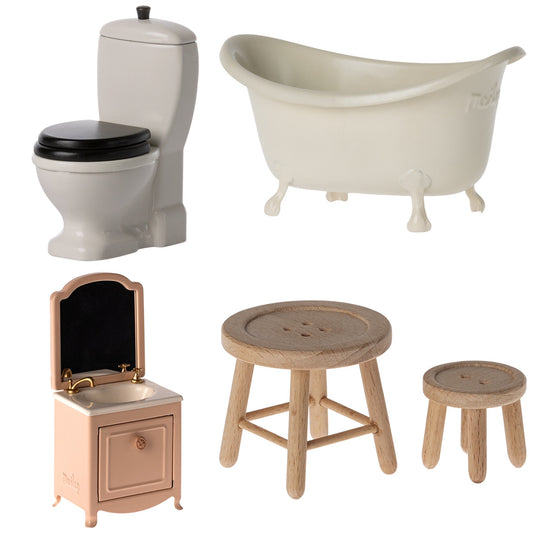 Maileg Bathroom Essentials (Powder) Bundle - Worth £86
