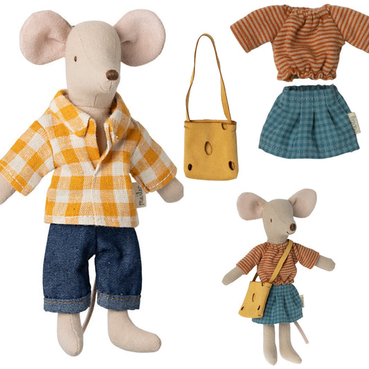 Maileg Dad Mouse & Mum Clothes Bundle (Includes 1 Mouse)- Worth £36.25