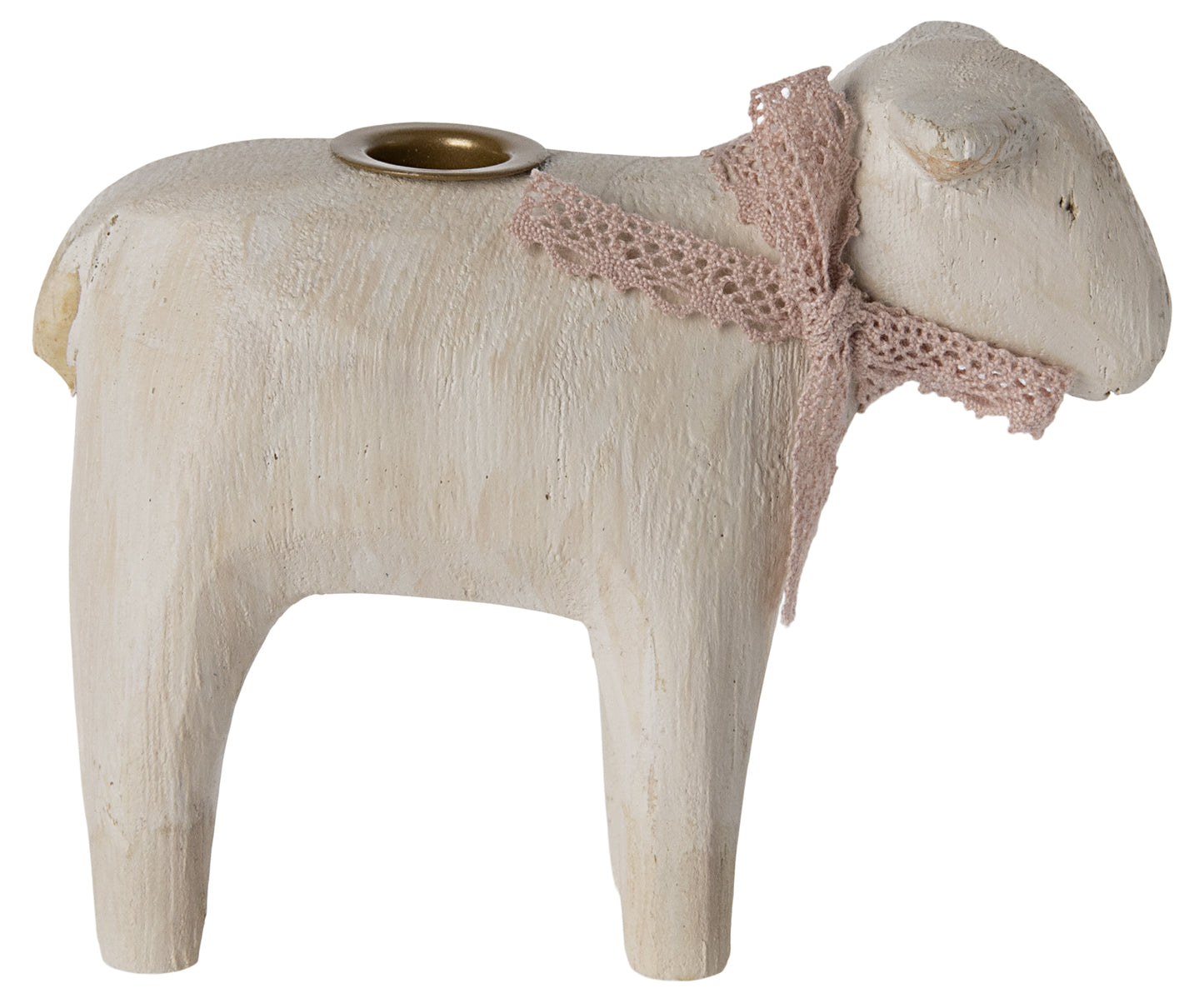 Maileg Lamb Candle Holder Set, One Of Each (Mint, Rose & Off White - Candles NOT Included)- Bundle Worth £69.75