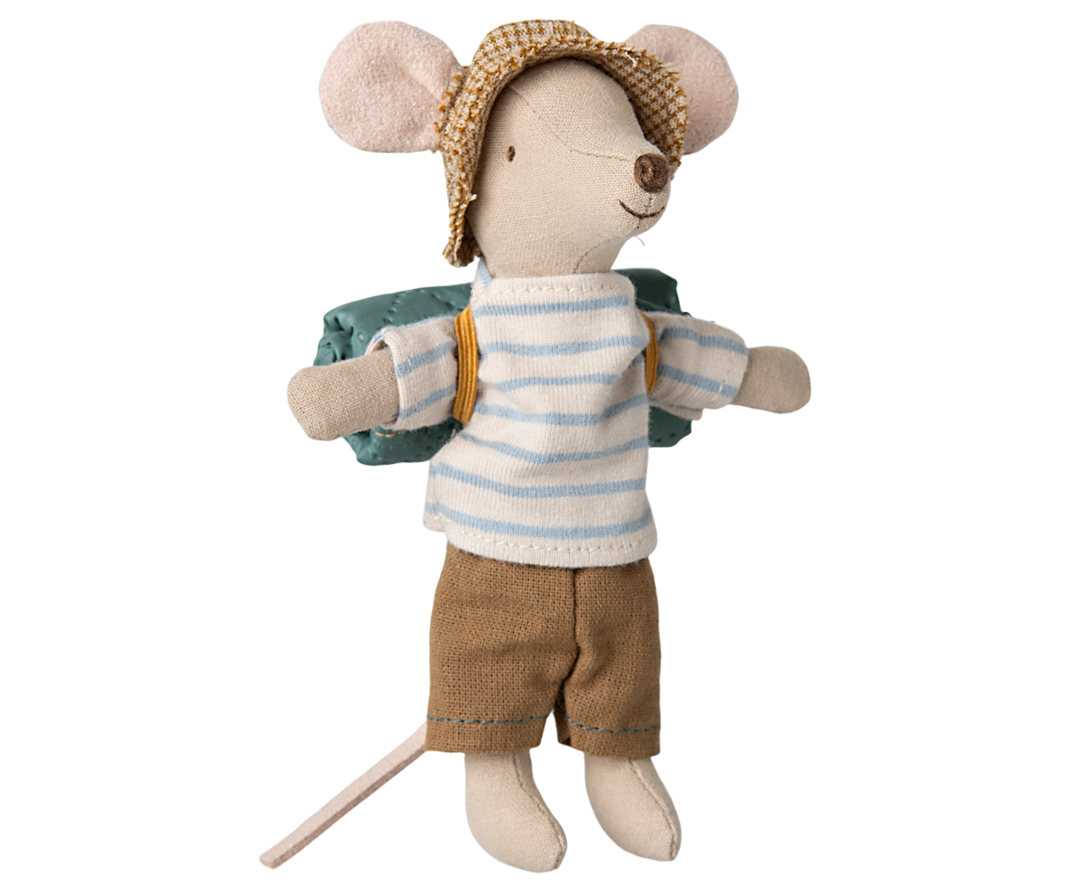 *PRE-ORDER* - Maileg Hiker Mouse, Big Brother, Stripes - *ESTIMATED ARRIVAL EARLY FEBRUARY 2025*