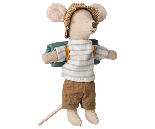 *PRE-ORDER* - Maileg Hiker Mouse, Big Brother, Stripes - *ESTIMATED ARRIVAL EARLY FEBRUARY 2025*