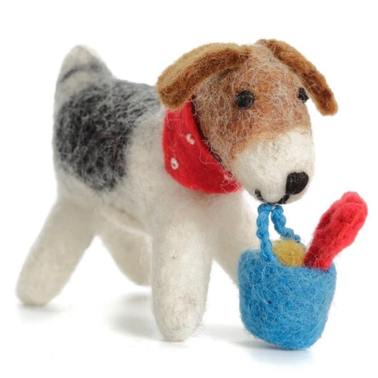 Amica Felt - Sand Castle Builder Fox Terrier