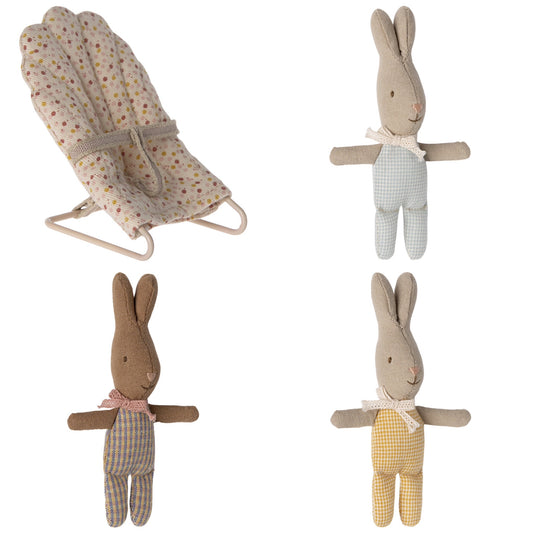 Maileg MY Babysitter, With 1 MY Rabbit (Colour Options Available) Bundle - Bundle Worth £22.75