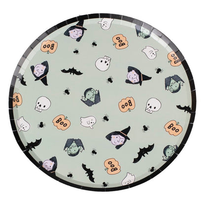 Ginger Ray 8 Vampire and Witch Halloween Party Plates