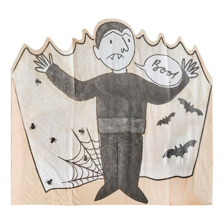 Ginger Ray 16 Vampire Halloween Paper Party Napkins