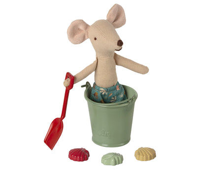 Maileg Beach Set: Shovel, Bucket & Shells