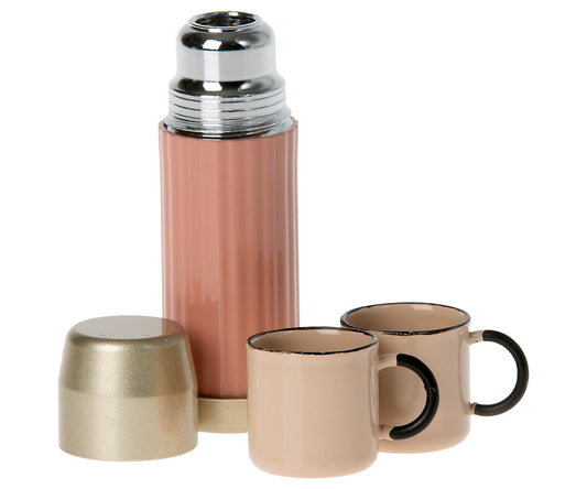 *EX PROP - ONLY ONE CUP AND THERMOS* - Maileg Thermos & Cups, Soft Coral