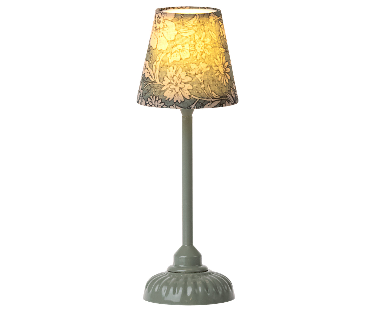 Maileg Vintage Floor Lamp, Small - Dark Mint (BATTERY NOT INCLUDED)