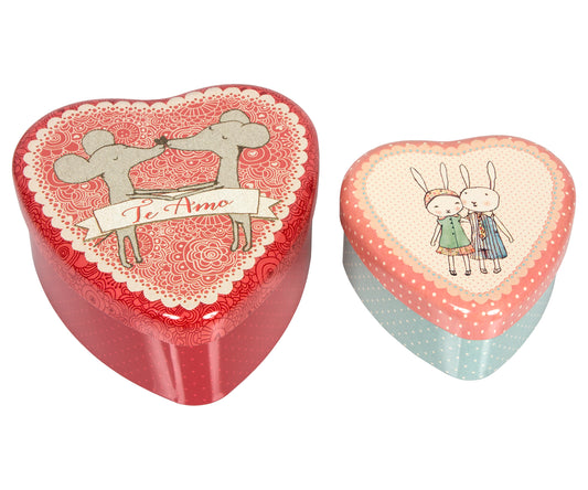 Maileg Heart Tin Set