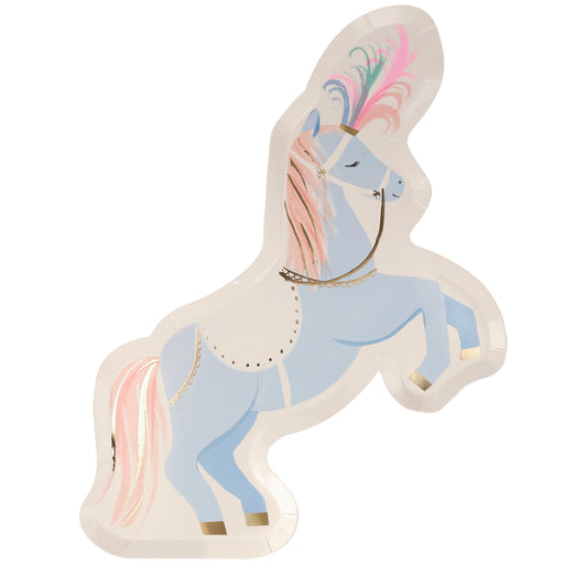 Circus Stallion Paper Plates - Set Of Eight