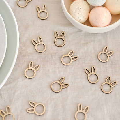 Ginger Ray Wooden Easter Bunny Table Confetti