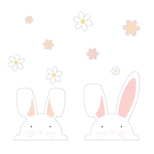 Ginger Ray Easter Bunny Window Stickers