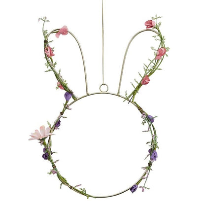 Ginger Ray Contemporary Easter Bunny Wreath With Foilage
