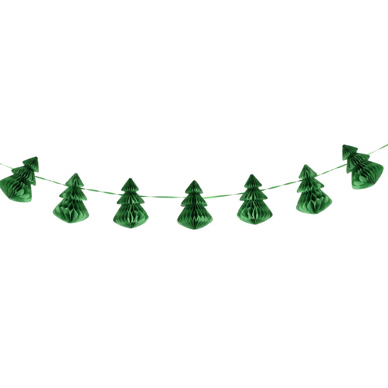 Ginger Ray Green Honeycomb Christmas Decorations