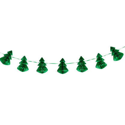 Ginger Ray Green Honeycomb Christmas Decorations