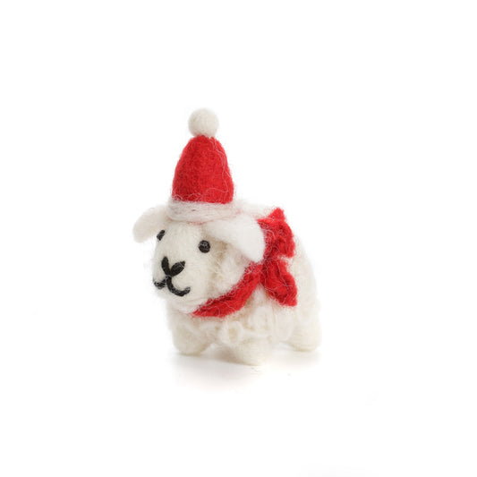 Amica Felt - Mini Sheep In Hat & Scarf